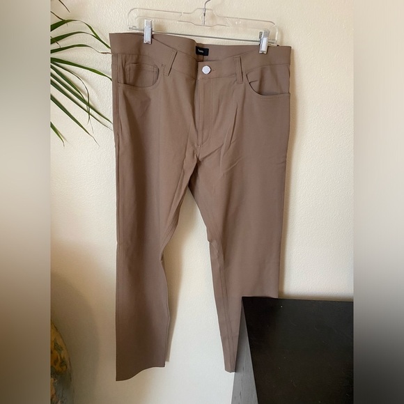 Theory Men’s Raffi Pants in Fossil Neoteric Twill Size 36 Business Casual - Picture 2 of 11